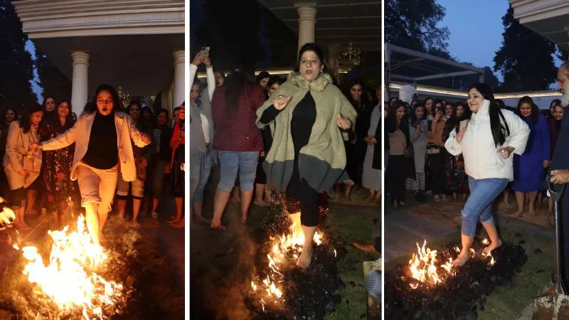 Kanpur News: हंसते-हंसते अंगारों पर दौड़ी महिलाएं; दी खुशी से जीवन बिताने और डर से लड़ने की सीख...