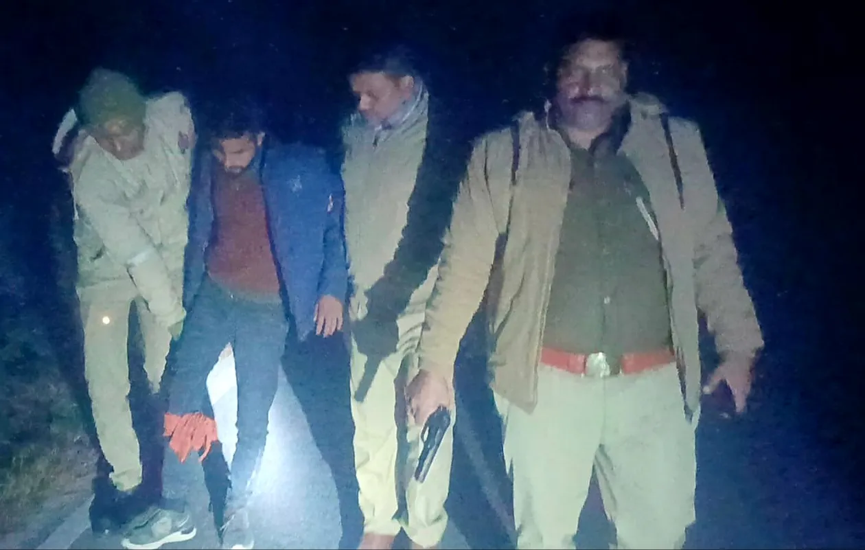 मुठभेड़ में गोवध के दो आरोपी गिरफ्तार, तमंचा कारतूस बरामद