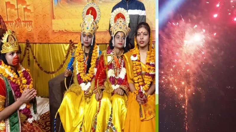 Kannauj: प्राण प्रतिष्ठा से पहले एसबीएस कॉलेज मैदान पर हुआ भव्य दीपोत्सव; दिखे आतिशबाजी के नजारे, हजारों लोग बने साक्षी...
