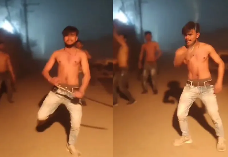 अमरोहा : जन्मदिन के मौके पर युवकों ने तलवार पर किया डिस्को, देखें VIDEO 