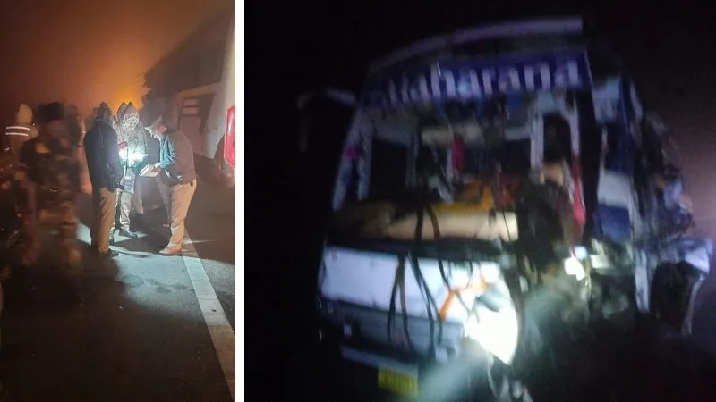 Jalaun Accident: ट्रक से टकराई बस... मची चीख-पुकार, 20 श्रद्धालु घायल, दो की हालत गंभीर, चित्रकूट से दर्शन कर लौट रहे थे सभी