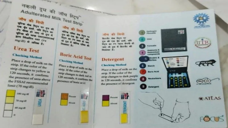 दूध की जांच किट