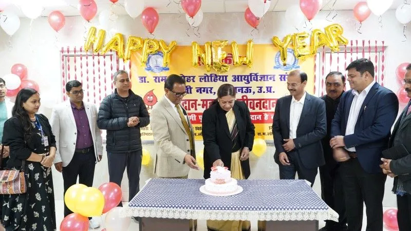 लोहिया संस्थान : नववर्ष पर 80 जरूरतमंद मरीजों को बिना डोनर मिला ब्लड