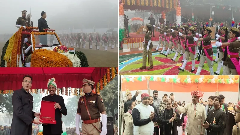 Republic Day 2024 : मुरादाबाद में उल्लास से मना गणतंत्र दिवस, प्रभारी मंत्री ने ली परेड की सलामी...जगह-जगह हुए कार्यक्रम