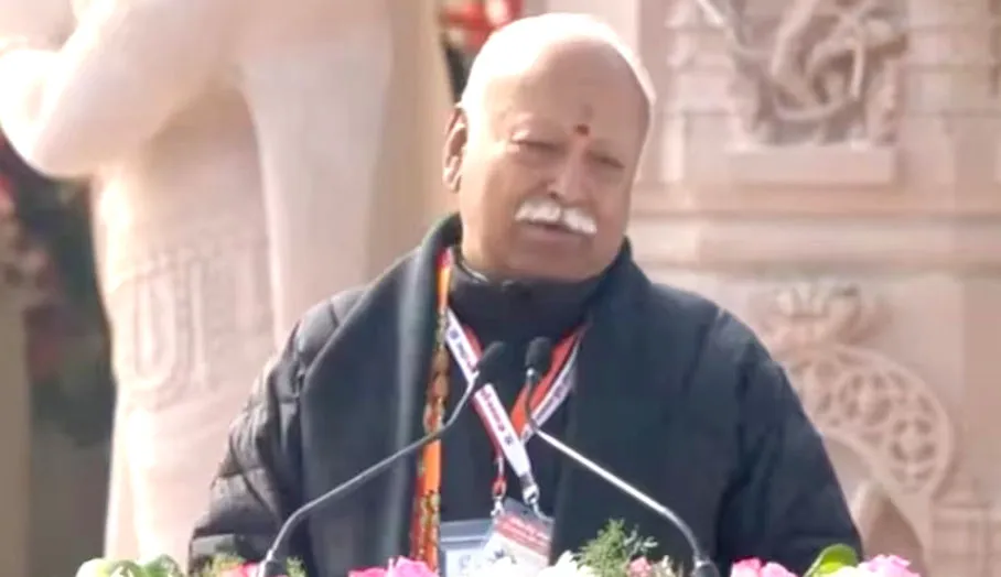 रामलला के साथ लौटा भारत का खोया स्वरूप,अब राम की तरह हमें भी अहंकार को त्यागना होगा-मोहन भागवत