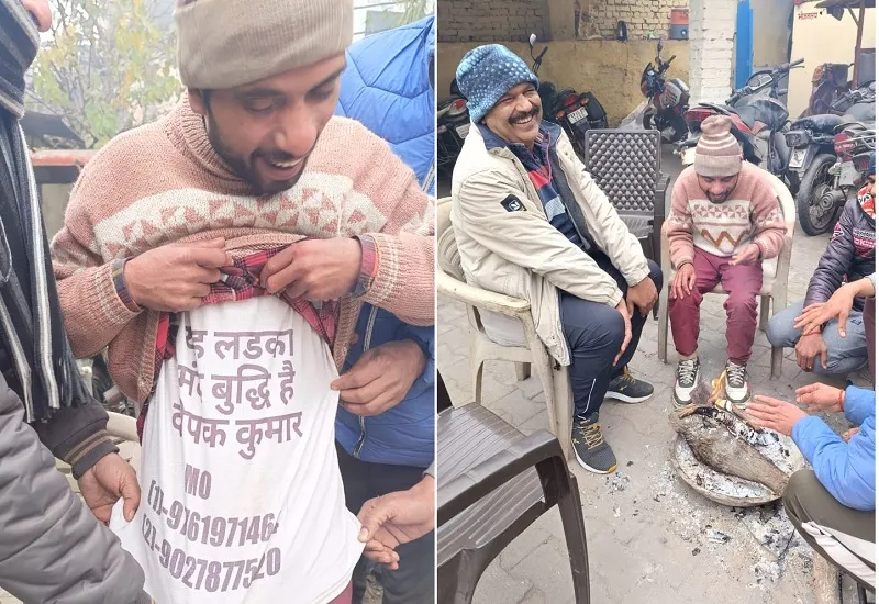 मुरादाबाद : पुलिस ने पहनाए जूते-मोजे, आग तपाई, चाय पिलाई...और फिर भटके किशोर को पिता से मिलाया...देखें VIDEO