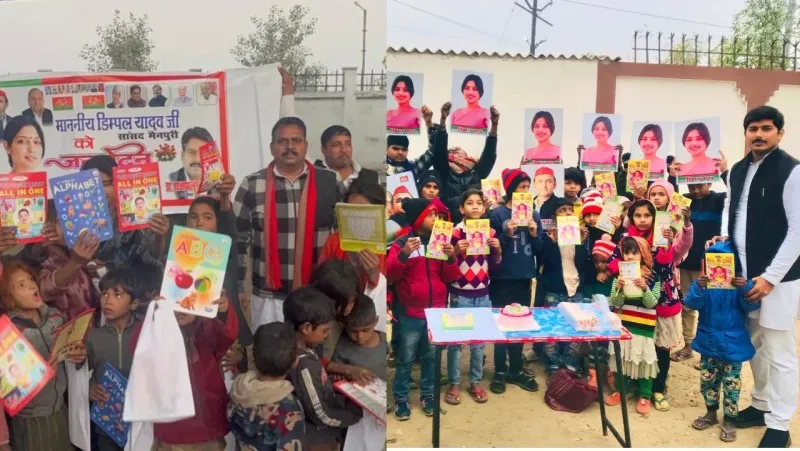 लखनऊ डिंपल यादव के जन्मदिन पर भंडारे का आयोजन (3)