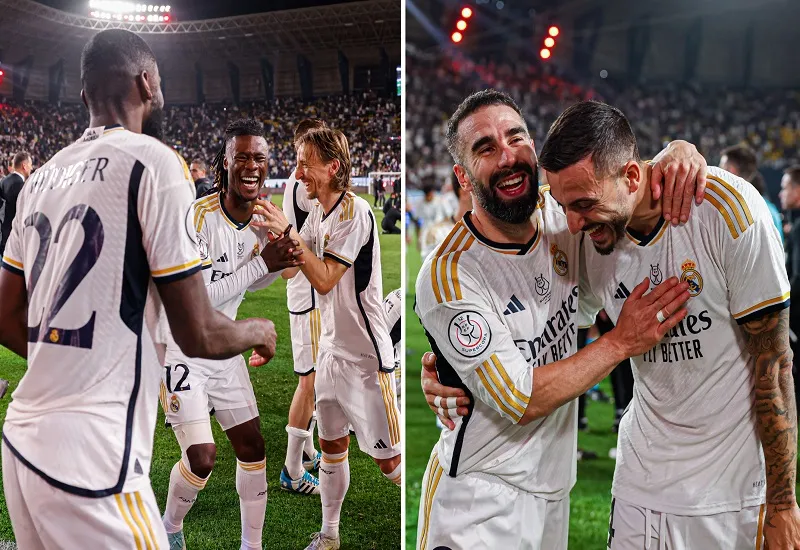  विनीसियस जूनियर की हैट्रिक, रियल मैड्रिड ने बार्सिलोना को हराकर स्पेनिश सुपर कप का खिताब जीता 