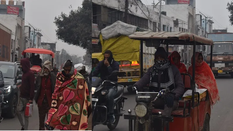 रामपुर : शीत लहर चलने से लुढ़का पारा, सूर्यदेव के नहीं हुए दर्शन...सर्दी से कंपकपाते रहे लोग 
