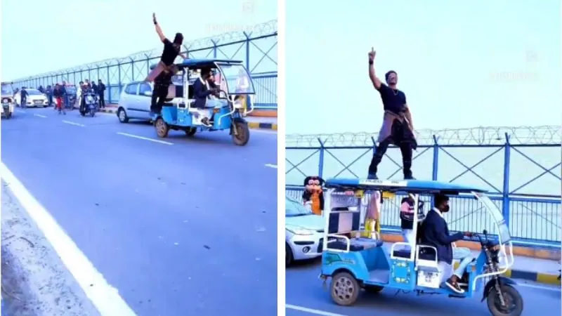 Kanpur News: गंगा बैराज में नहीं रूक रही स्टंटबाजी; बाइक, कार के बाद अब ई-रिक्शे में युवक ने किया करतब...देखें- VIDEO 