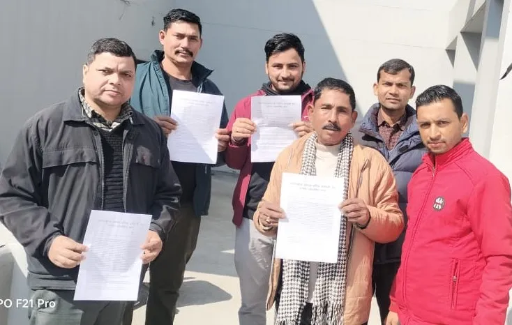 रुद्रपुर: उपनल संविदा कर्मियों का कार्य बहिष्कार 12 से