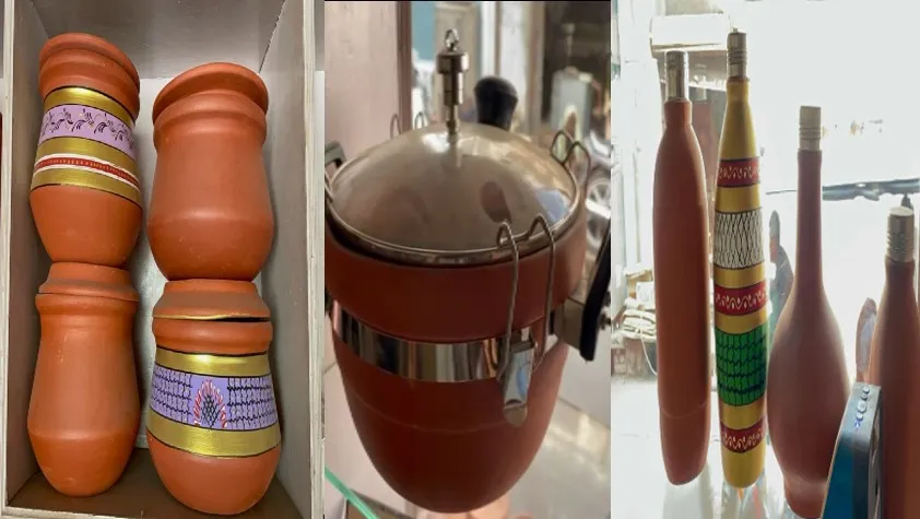 बरेली: मिट्टी के बर्तनों का फिर लौटा क्रेज...हांडी, कूकर, बोतल और कढ़ाई की बढ़ी डिमांड