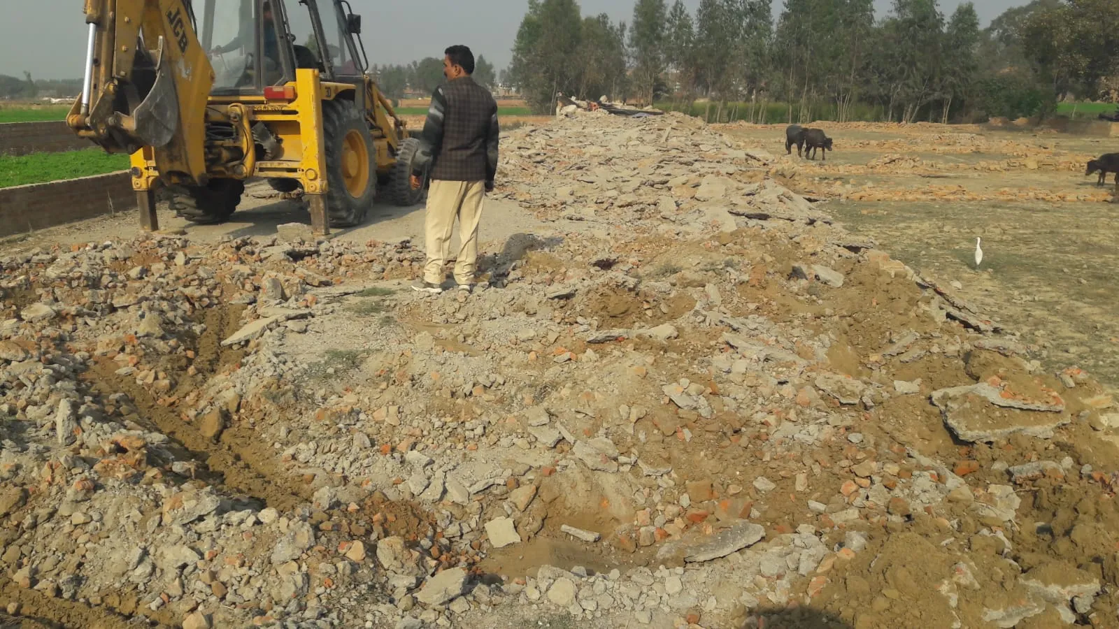 Bulldozer Action: बदायूं रोड पर 29 बीघा में बन रही 5 अवैध कॉलोनी पर चला बुलडोजर
