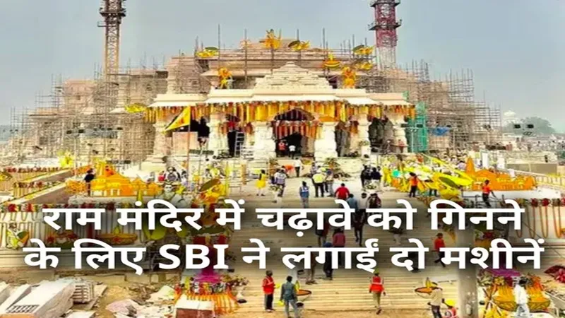 राम मंदिर में चढ़ावे को गिनने के लिए SBI को लगानी पड़ी मशीन, दो पालियों में हो रही गिनती, अब तक  60 लाख श्रद्धालुओं ने किए दर्शन  