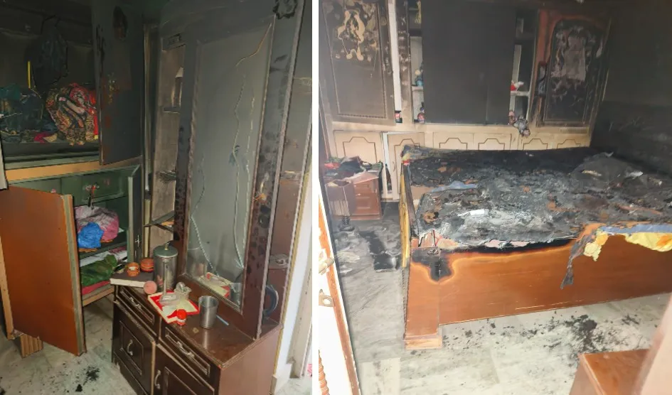 पीलीभीत: बंद मकान से चोरों ने उड़ाई लाखों की नगदी और जेवरात, वारदात के बाद लगाई आग 