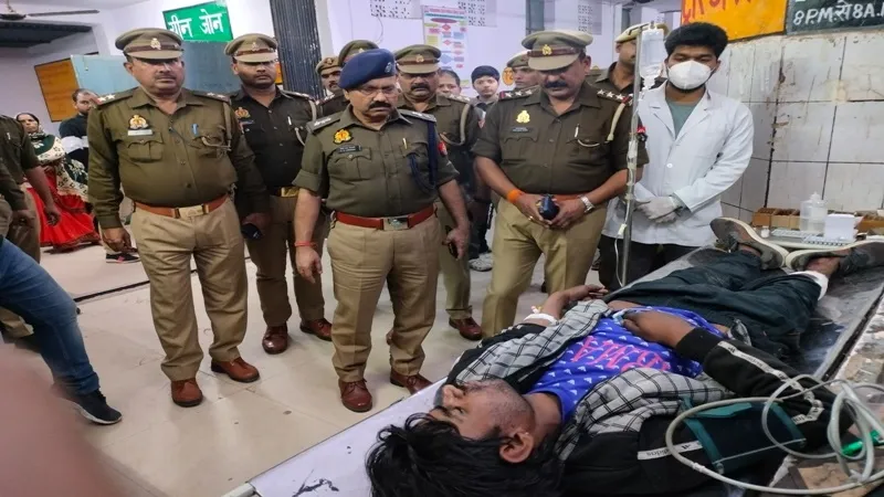 हरदोई: पुलिस मुठभेड़ में बदमाश को लगी गोली, दो कांस्टेबल भी हुए जख्मी