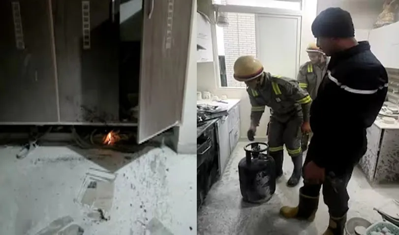 बरेली: प्रेमनगर में दो अपार्टमेंट में लगी आग, दहशत के चलते सड़कों पर आए लोग