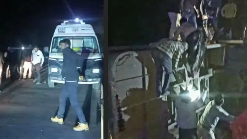 Etawah Accident: खंती में गिरी बस... हादसे के बाद यात्रियों में मची चीख-पुकार, तिलक समारोह में शामिल होने जा रहे थे