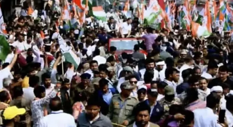 राहुल गांधी की ‘भारत जोड़ो न्याय यात्रा’ छत्तीसगढ़ में फिर से शुरू, किया गया महात्मा गांधी की प्रतिमा पर माल्यार्पण