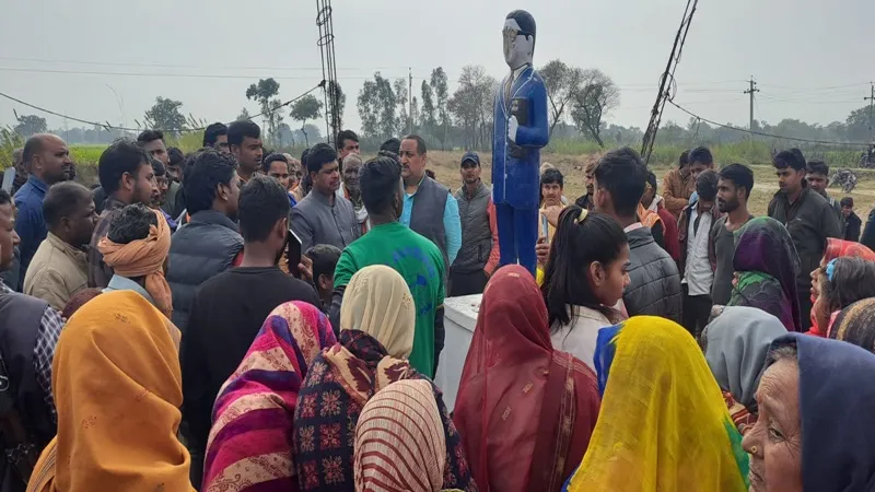 प्रतापगढ़: अराजक तत्वों ने क्षतिग्रस्त की बाबा साहब की मूर्ति