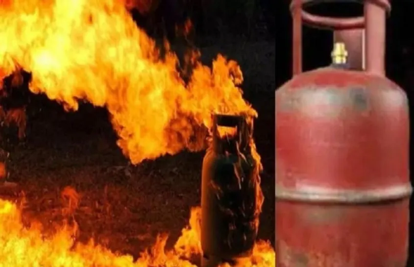 रुद्रपुर: सिलेंडर में आग लगने से दो बच्चों समेत पांच लोग झुलसे