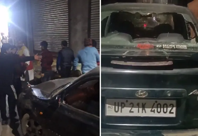 अमरोहा : दबंगों ने बिजली कर्मियों को दौड़ा-दौड़ाकर पीटा, गाड़ी के शीशे भी तोड़े...देखें VIDEO