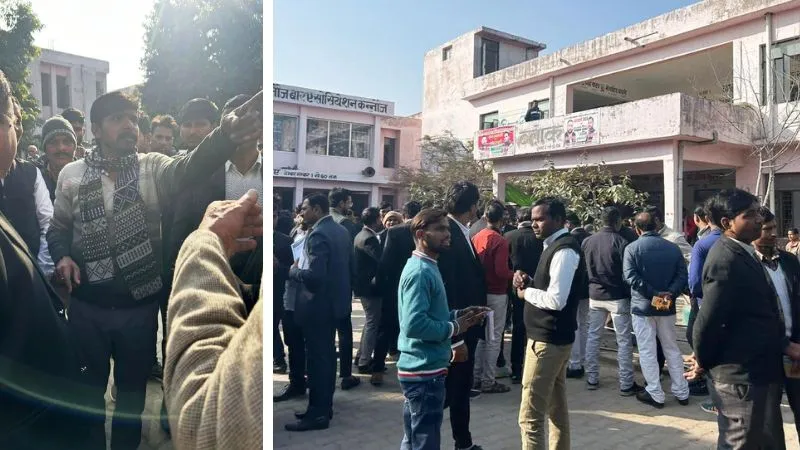 UP के Kannauj में कोर्ट परिसर में चली गोली... फायरिंग से मचा हड़कंप, युवक ने ऐसे बचाई जान