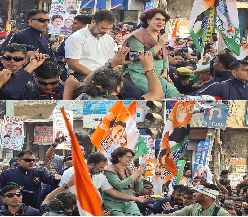 Bharat Jodo Nyay Yatra : मुरादाबाद में राहुल-प्रियंका गांधी की भारत जोड़ो न्याय यात्रा, बच्चे को जीप पर बैठाकर पूछे सवाल...उमड़ी भीड़