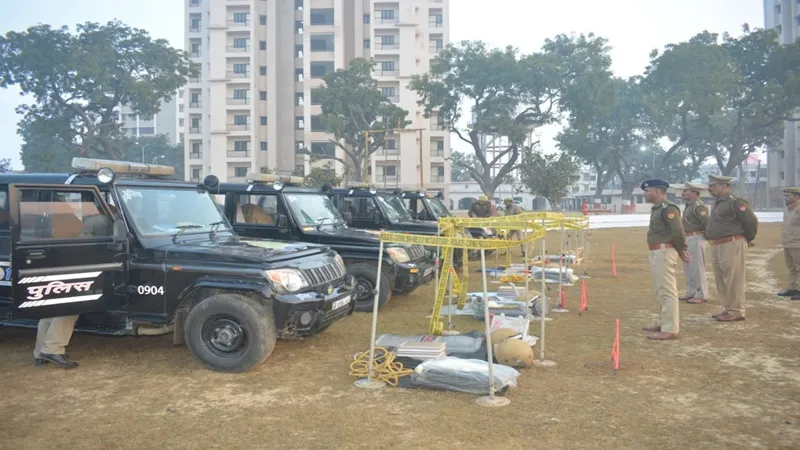 अयोध्या: एएसपी ने किया पीआरवी समेत अन्य व्यवस्थाओं का निरीक्षण, कराई परेड और ली सलामी