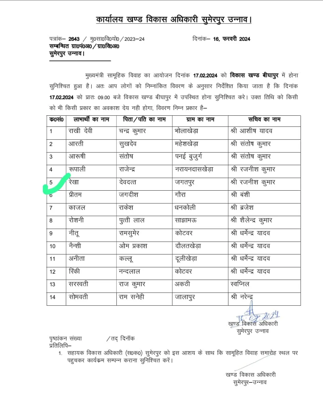 Unnao Cm 2