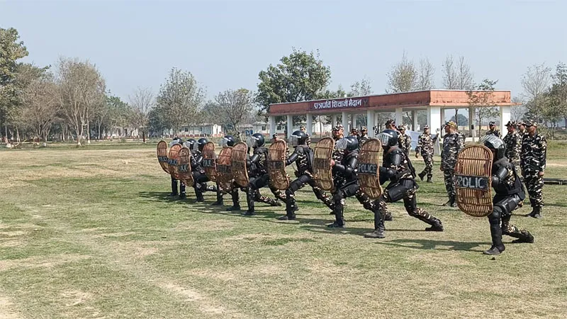 श्रावस्ती: दंगा नियंत्रण को एसएसबी चौकस!, किया मॉक ड्रिल का आयोजन, जवानों के करतब देख सभी हुए दंग!