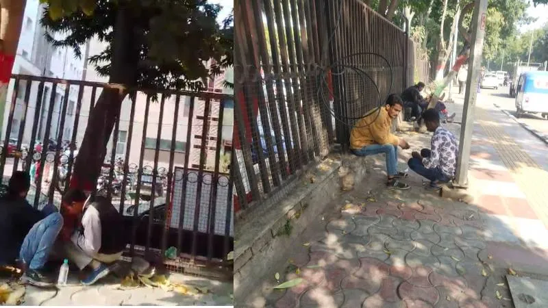 KGMU के आसपास नशे का कारोबार, मरीज ही बेंच रहे नशे की टेबलेट, अस्पताल के बाहर लगता है नशेड़ियों का जमावड़ा 