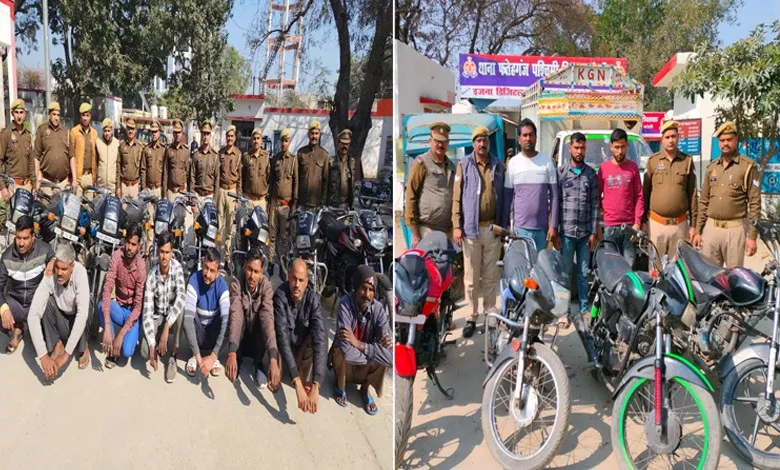 बरेली: आंवला पुलिस ने पकड़े  आठ,फतेहगंज पश्चिमी पुलिस ने पकड़े तीन आटो लिफ्टर 