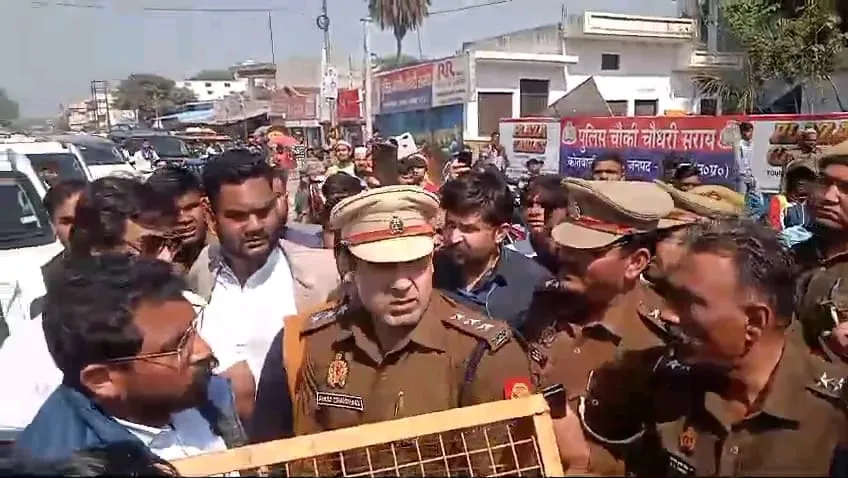 रामपुर जा रहे चंद्रशेखर को संभल में किया नजरबंद, सीओ को सुनाई खरी खोटी