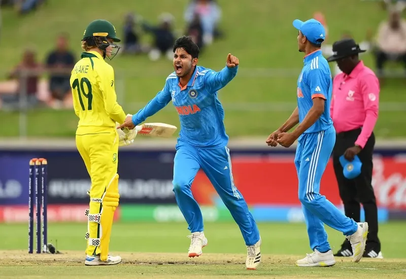 ICC U19 World Cup 2024 : राज लिम्बानी की शानदार गेंदबाजी, फाइनल में ऑस्ट्रेलिया ने भारत को दिया 254 रनों का टारगेट