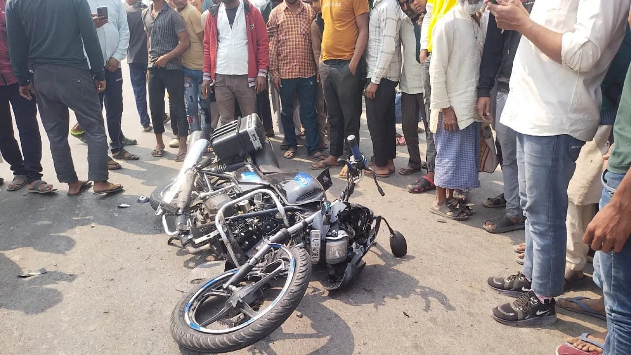 बहराइच: बाइक सवार को टैंकर ने मारी टक्कर, मौत