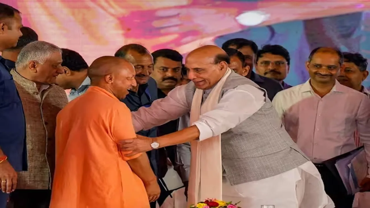 राजनाथ सिंह ने सीएम योगी को दिया लखनऊ के विकास का श्रेय, जानें क्या कहा... 