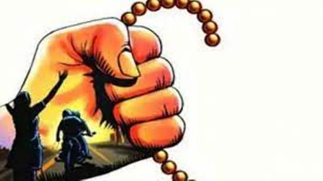 दुस्साहस: बाइक सवार लुटेरों ने महिला सिपाही की लूटी चेन