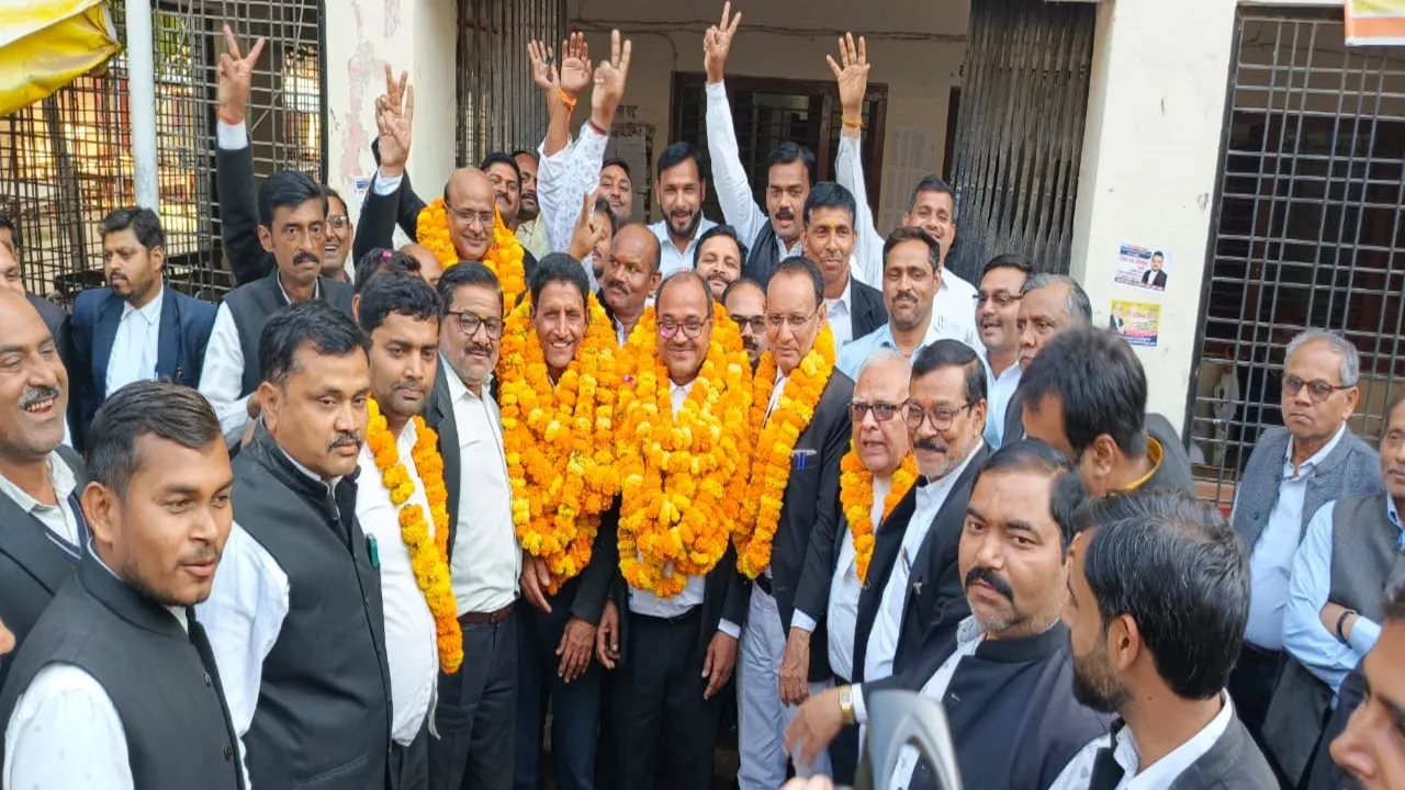 जिला बार एसोसिएशन: बृजेश सिंह अध्यक्ष, राजेश्वर महामंत्री निर्वाचित