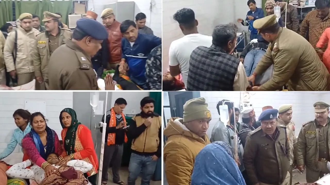 बिजनौर : कांवड़ियों से भरी ट्रैक्टर-ट्रॉली में ट्रक ने मारी टक्कर, एक दर्जन से ज्यादा शिव भक्त हुए घायल