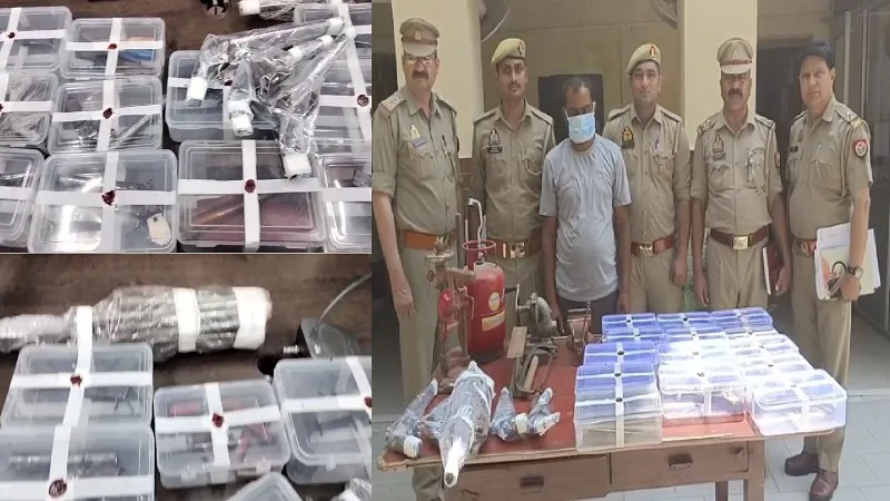 लोकसभा चुनाव में दहशत फैलाने के लिए मुरादाबाद में तैयार हो रहे थे असलहों के खेप, सरकारी जमीन पर चल रहा था कारखाना