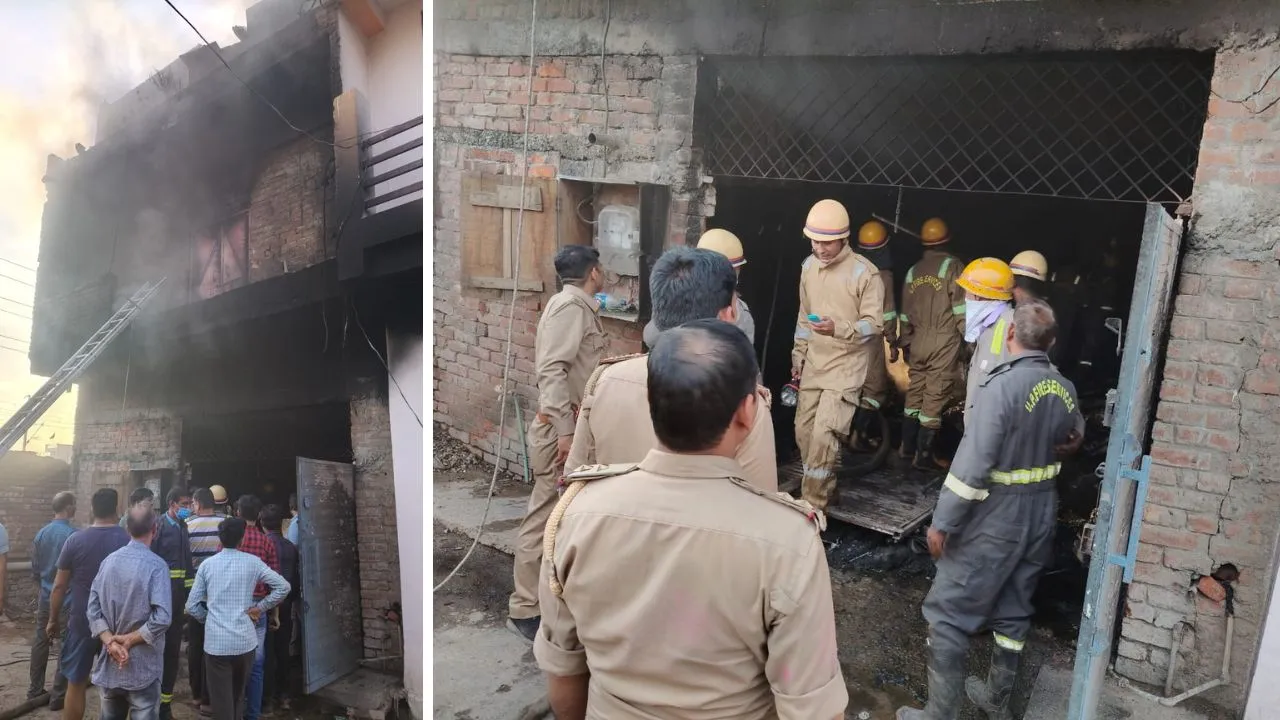 Kanpur Fire: रिहायशी इलाके में अवैध बाइक वाइजर फैक्ट्री में आग...धुआं निकलता देख आस-पड़ोस के लोग घरों से निकले