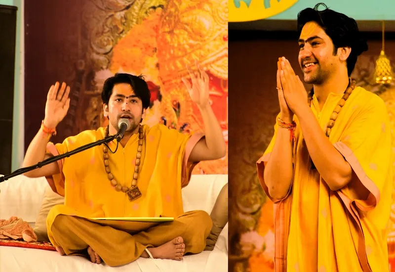 मुरादाबाद : धीरेंद्र कृष्ण शास्त्री बोले- तुम हमारा साथ दो, हम तुम्हें हिंदू राष्ट्र देंगे 