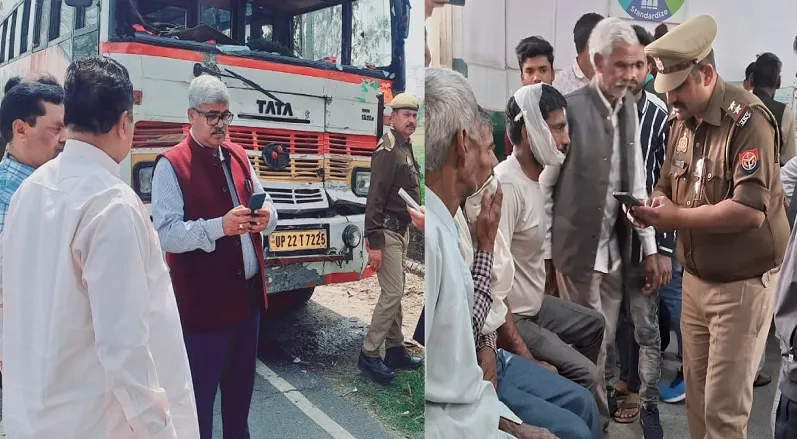 Rampur News : सीएम योगी की जनसभा में शामिल होने जा रही बस डंपर में घुसी, हादसे में 15 लोग जख्मी 