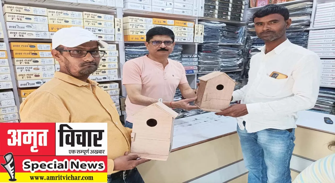 world sparrow day: आपके आंगन में गौरेया चहचहाती रहें इसके लिए फ्री में बांट रहे नेस्ट, दे रहे पर्यावरण संरक्षण का संदेश!  