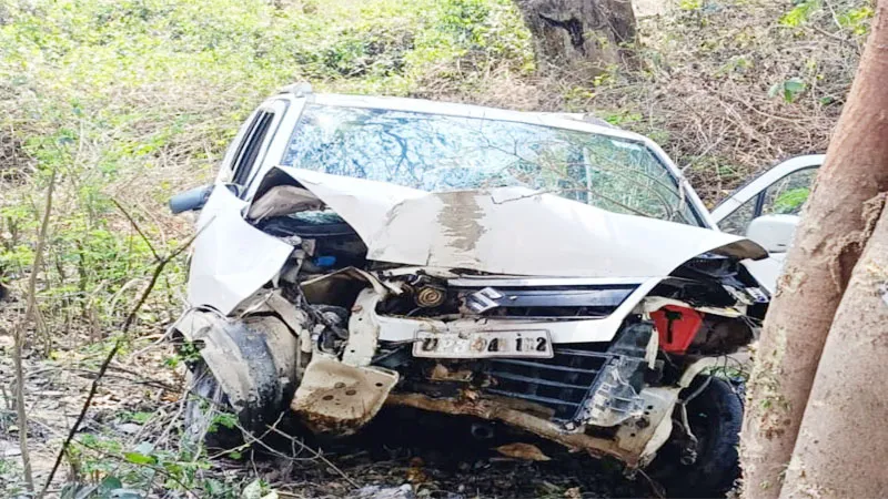 हरदोई: गाड़ी को ओवरटेक करने में पेड़ से टकराई कार, दो घायल, लखनऊ रेफर 