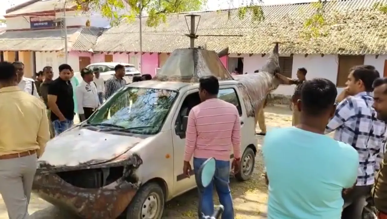 अंबेडकरनगर में दो भाइयों का अनोखा कारनामा, कार को ही बना दिया Helicopter, देखें Video  