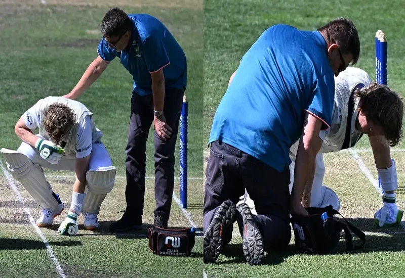 VIDEO : विल पुकोवस्की के सिर में फिर चोट लगी, छोड़ना पड़ा मैदान