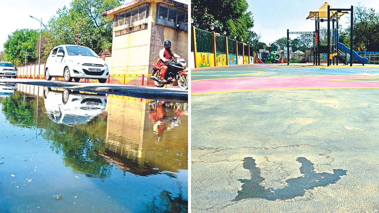 Kanpur: बच्चों की एंट्री से पहले चिल्ड्रेन पार्क की पिटी भद; पेयजल लाइन फटने से उखड़ा ट्रैक, बंद करना पड़ा ताला 