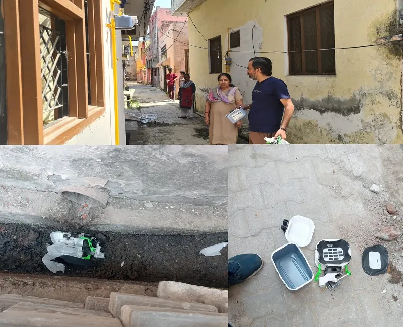 मुरादाबाद : टोरंट घरेलू गैस कनेक्शन की पाइपलाइन और मीटर में हुए फॉल्ट, बाल-बाल बचा जानलेवा हादसा